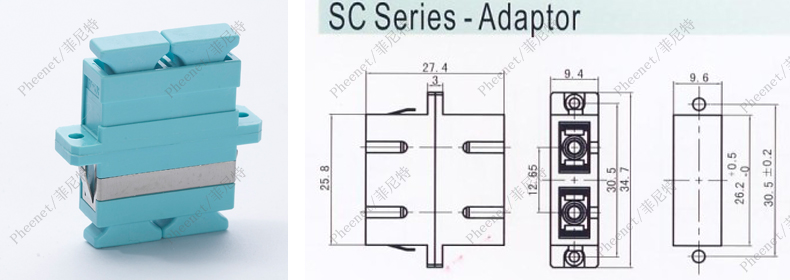 菲尼特SC万兆多模光纤法兰盘产品