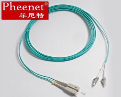LC-SC 3米万兆光纤跳线双芯OM3 300缆尾纤50/125