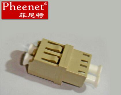 LC双工单多模光纤法兰盘耦合适配连接器电信级