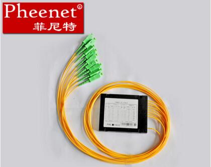 SC/APC 1分16光纤分路器 单模拉锥PLC分光器尾纤
